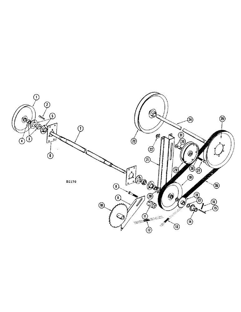 Схема запчастей Case IH 400 - (032) - MAIN HEADER DRIVE JACKSHAFT (58) - ATTACHMENTS/HEADERS