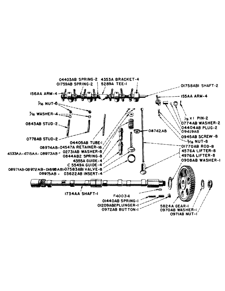 Схема запчастей Case IH DC-SERIES - (010) - VALVES, PUSH RODS AND CAMSHAFT, GASKET SETS (02) - ENGINE