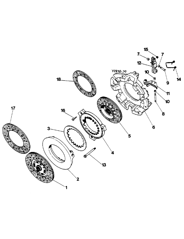 Схема запчастей Case IH 533 - (07-02) - DOUBLE CLUTCH "LUK" - 3216398R94 (04) - Drive Train