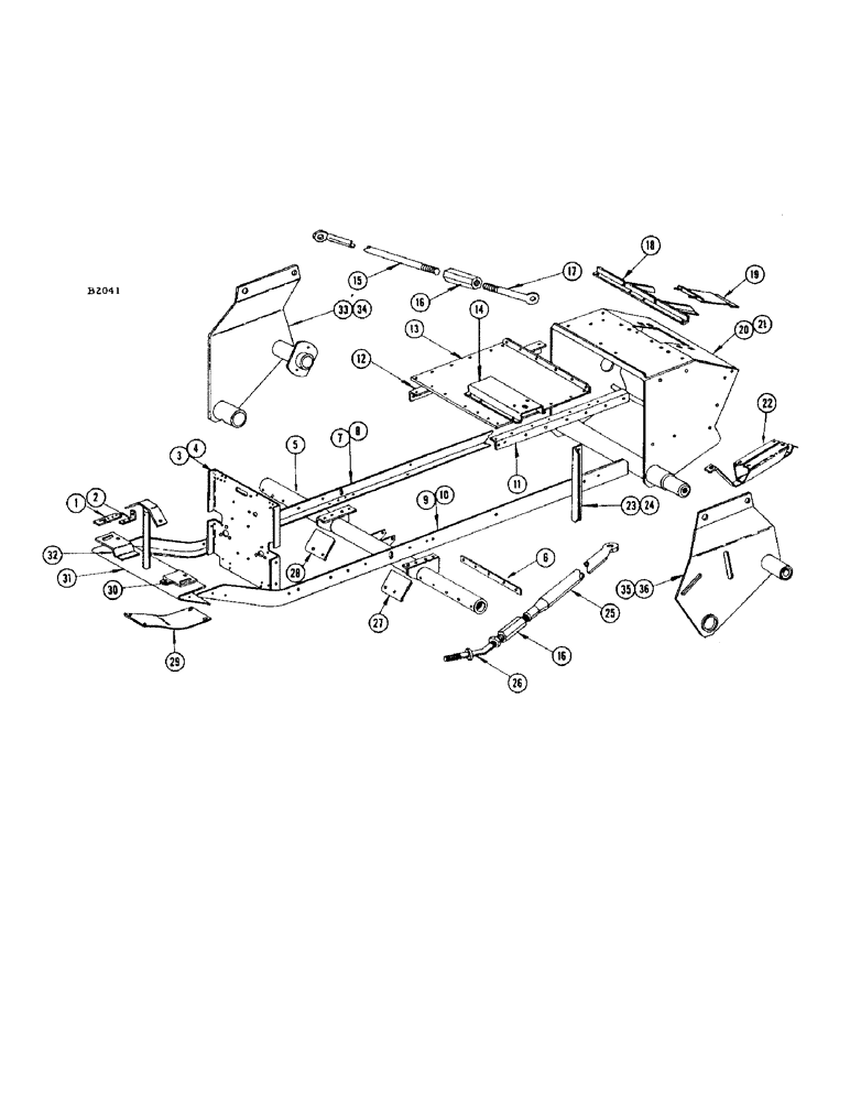 Схема запчастей Case IH F345 - (06) - MAIN FRAME AND MOUNTING HEAD (58) - ATTACHMENTS/HEADERS