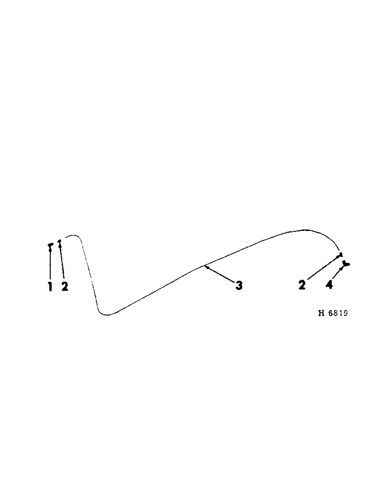 Схема запчастей Case IH 201 - (A-017) - OIL PRESSURE GAUGE LINE (10) - ENGINE