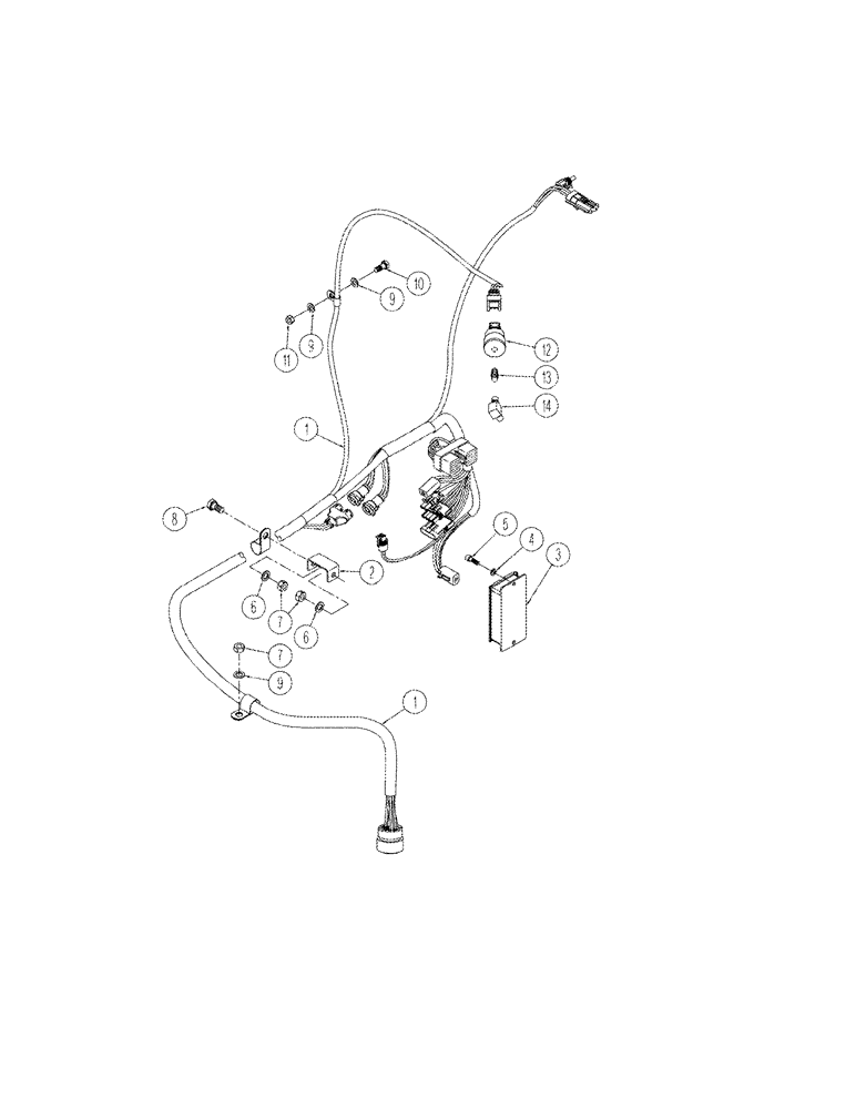 Схема запчастей Case IH STX275 - (04-22) - HARNESS ENGINE (04) - ELECTRICAL SYSTEMS