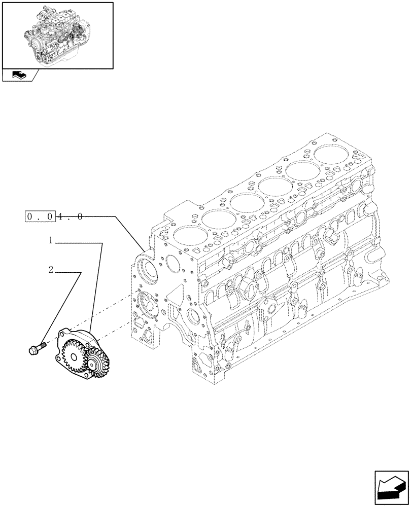 Схема запчастей Case IH F4GE9684B J600 - (0.30.0) - OIL PUMP - ENGINE (2853590) 