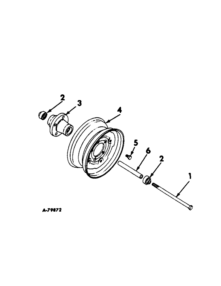 Схема запчастей Case IH 612 - (H-05[A]) - WHEEL AND AXLE 