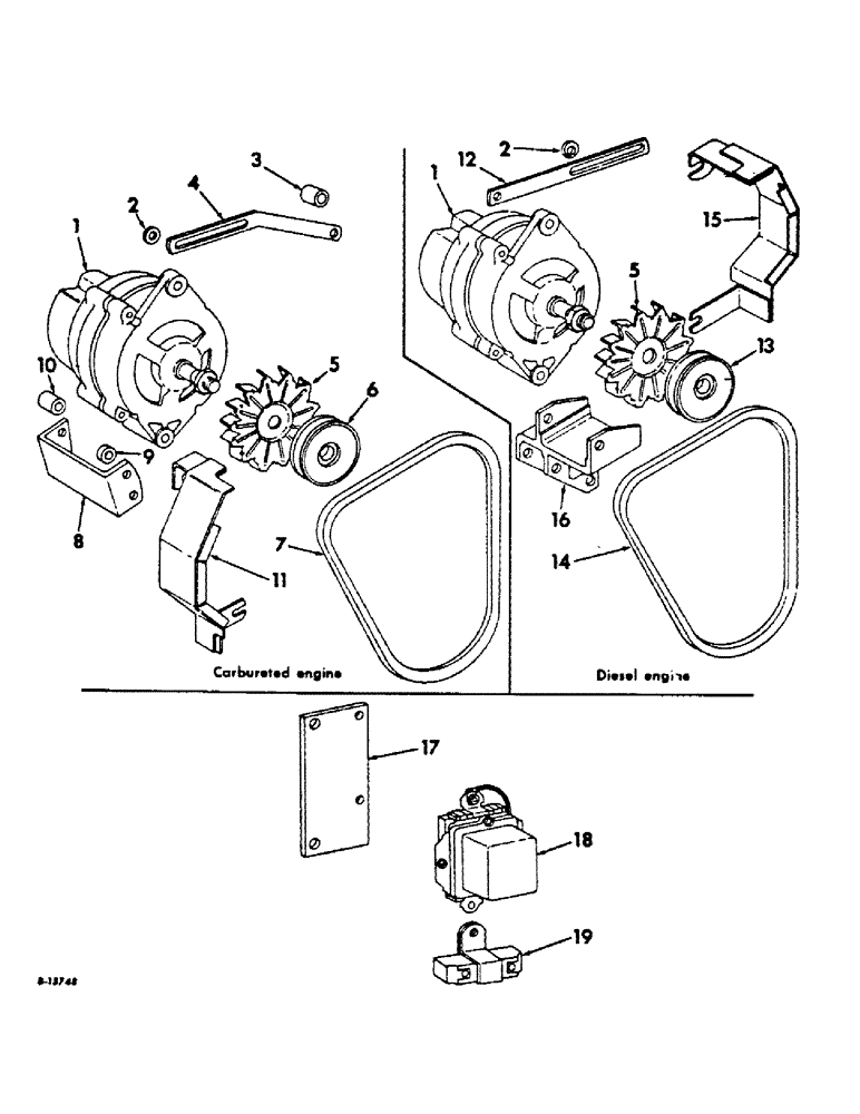 Схема запчастей Case IH 756 - (G-02) - ELECTRICAL SYSTEM, ALTERNATOR GENERATOR AND CONNECTIONS (06) - ELECTRICAL SYSTEMS