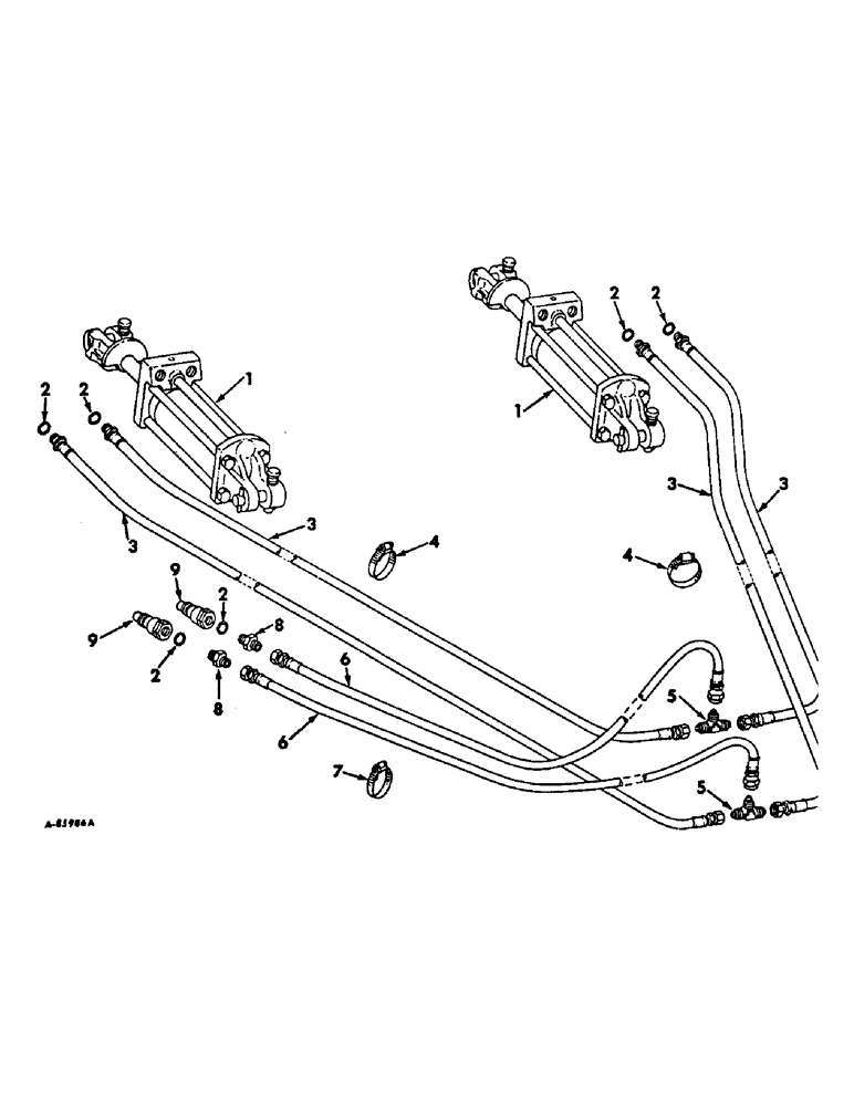 Схема запчастей Case IH 66-SERIES - (U-53) - HYDRAULIC EQUIPPMENT, FOR 6-ROW PLANTERS 