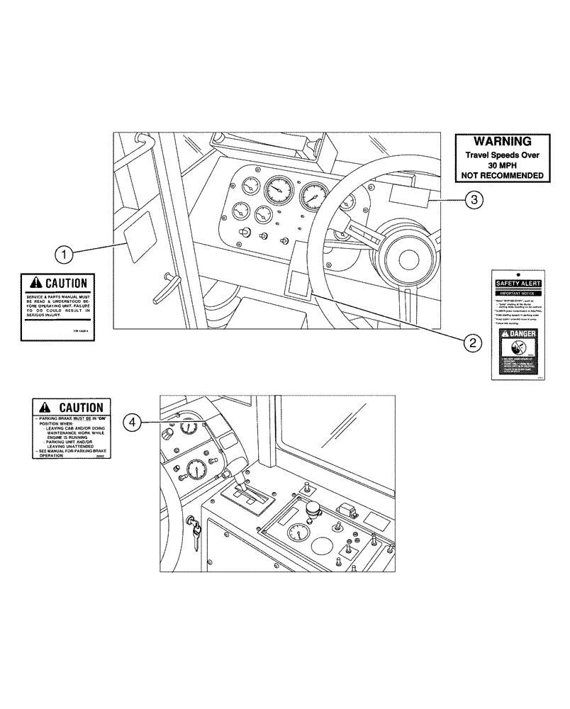 Схема запчастей Case IH 4330 - (09-002) - INTERIOR DECALS (13) - DECALS