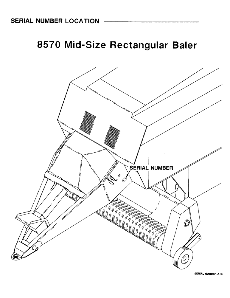 Схема запчастей Case IH 8570 - (1-2) - SERIAL NUMBER LOCATION (00) - GENERAL