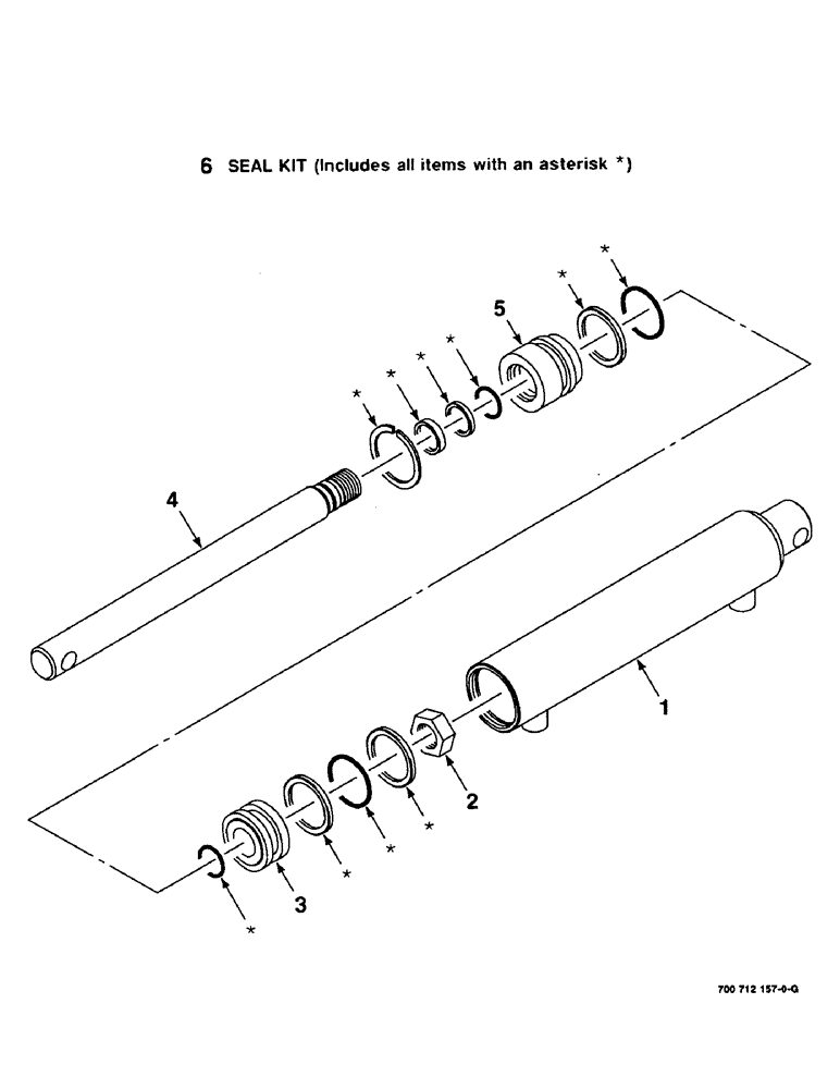 Схема запчастей Case IH 8465T - (8-22) - HYDRAULIC CYLINDER ASSEMBLY, UPPER TENSIONER, 700712157 HYD. CYL. COMPLETE, 2.25" BORE BY 12" STROKE (07) - HYDRAULICS