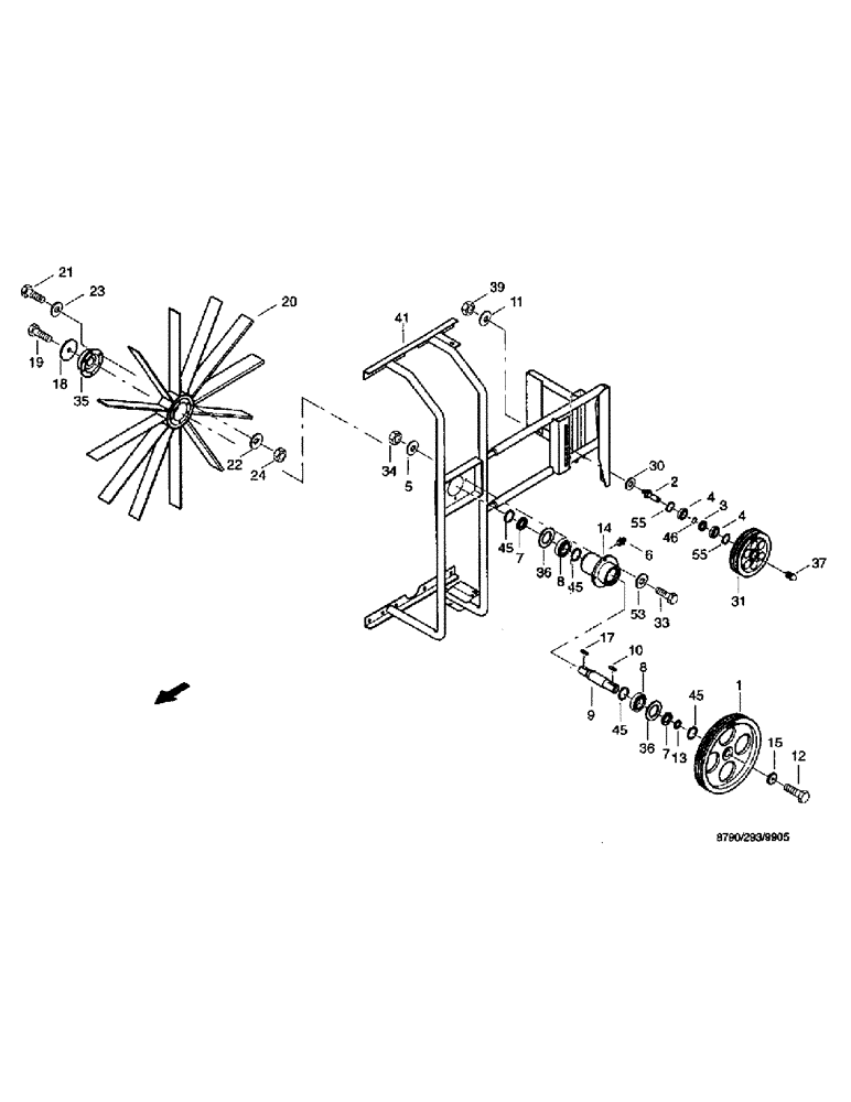 Схема запчастей Case IH 8790 - (054) - RADIATOR SYSTEM, RADIATOR ASSEMBLY DRIVE (10) - ENGINE