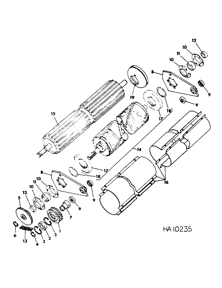 Схема запчастей Case IH SINGLE - (A-28) - SINGLE OVERSHOT AUGER HEADER, CONDITIONER UPPER ROLL, HEADER 