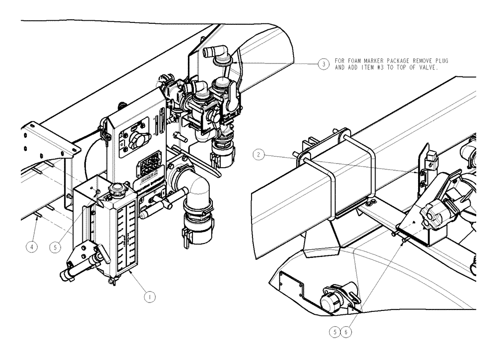 Схема запчастей Case IH SPX4260 - (11-019) - FOAMER STATION GROUP Options