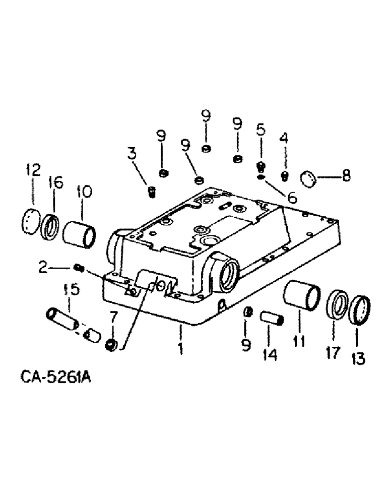 Схема запчастей Case IH 1586 - (07-07) - DRIVE TRAIN, REAR FRAME COVER (04) - Drive Train