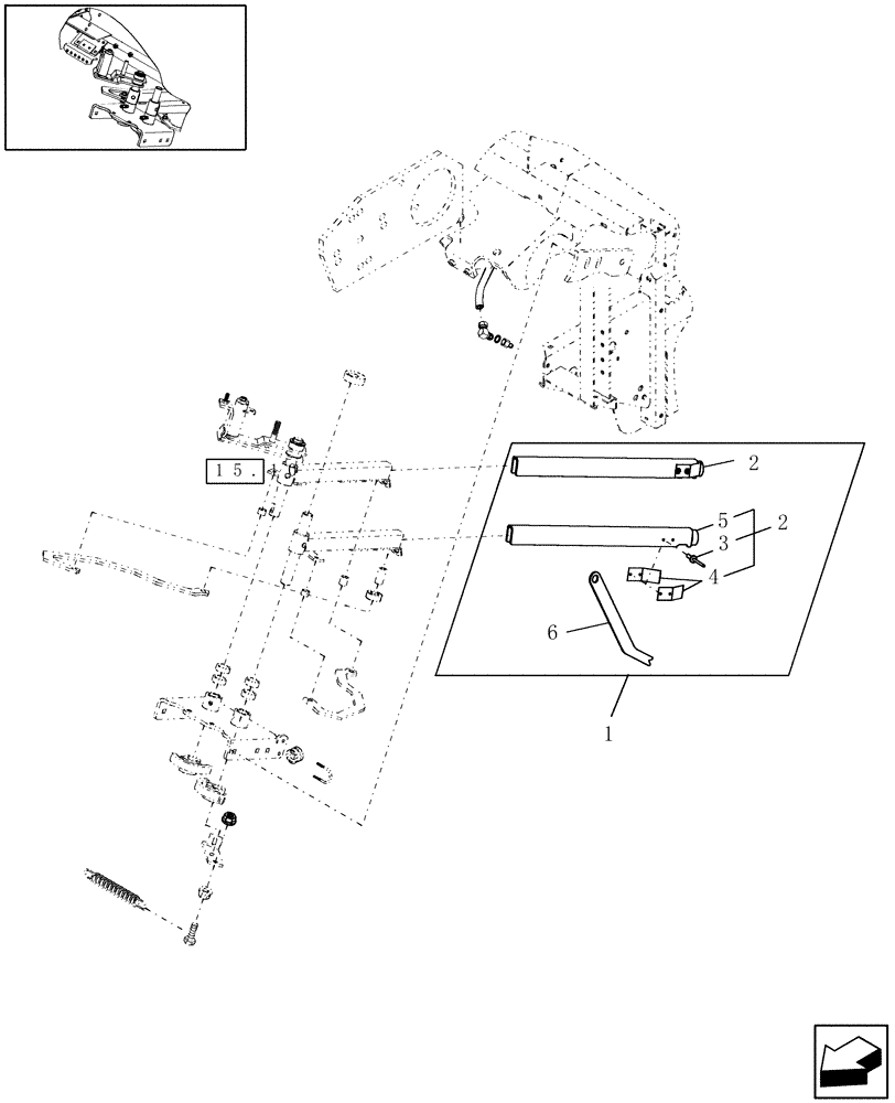 Схема запчастей Case IH RBX452 - (18.26) - LEAF SPRING TWINE ARM CONVERSION KIT (18) - ACCESSORIES