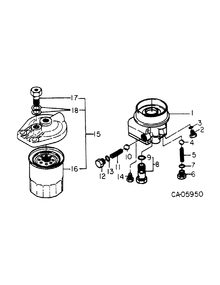 Схема запчастей Case IH 4150 - (12-37) - POWER, OIL FILTER AND FUEL FILTER, ISUZU ENGINE (04) - Drive Train