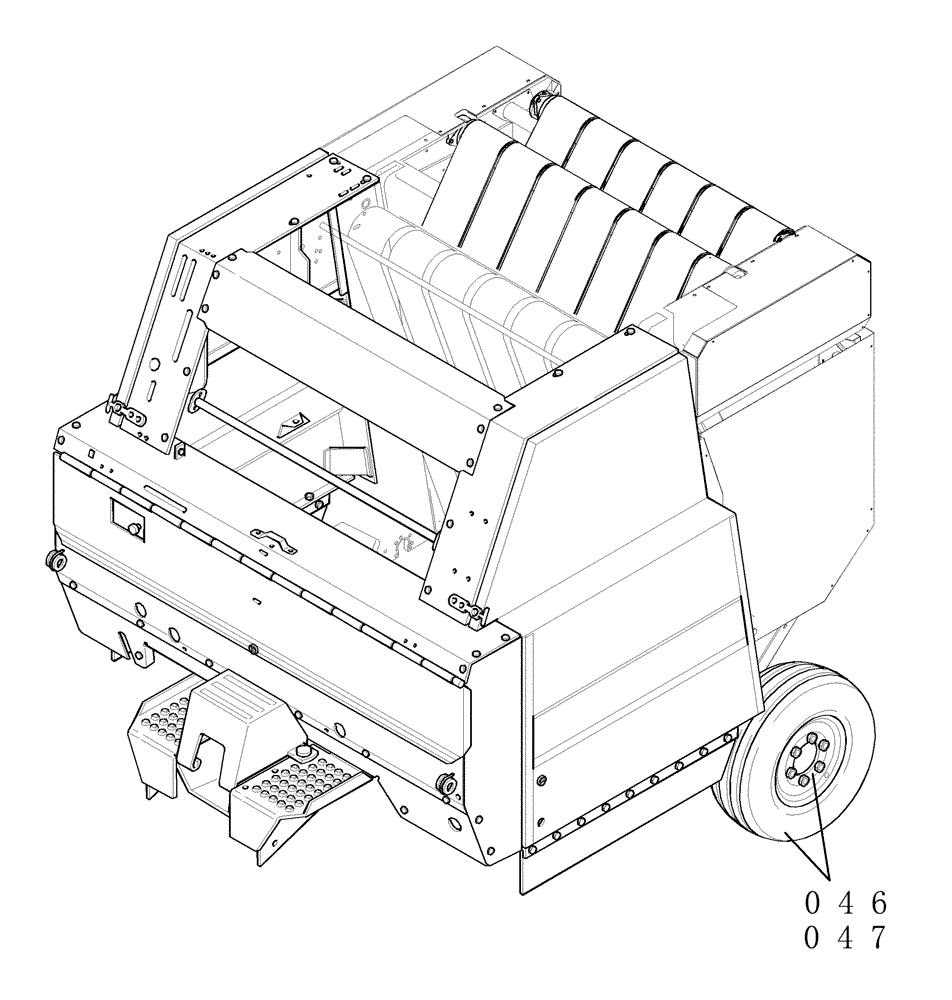 Схема запчастей Case IH RBX461 - (INDEX[8]) - PICTORIAL INDEX, WHEELS & TIRES (046 - 047) (00) - GENERAL & PICTORIAL INDEX