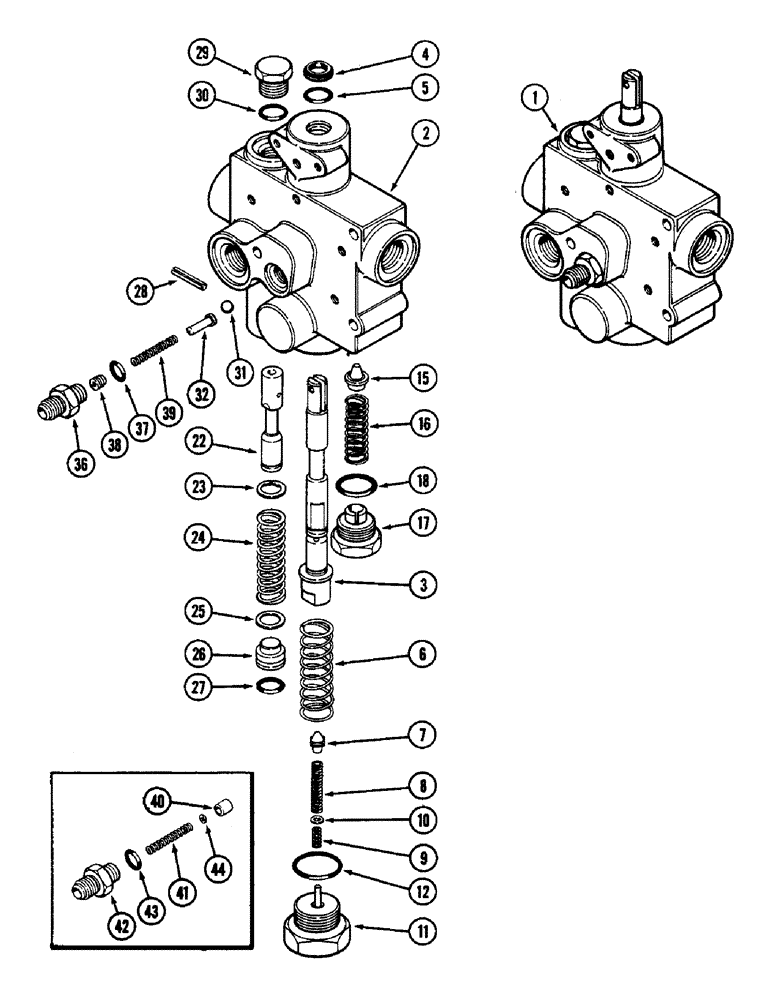 Схема запчастей Case IH 2090 - (6-310) - REGULATOR VALVE ASSEMBLY, PTO AND CLUTCH CONTROL (06) - POWER TRAIN