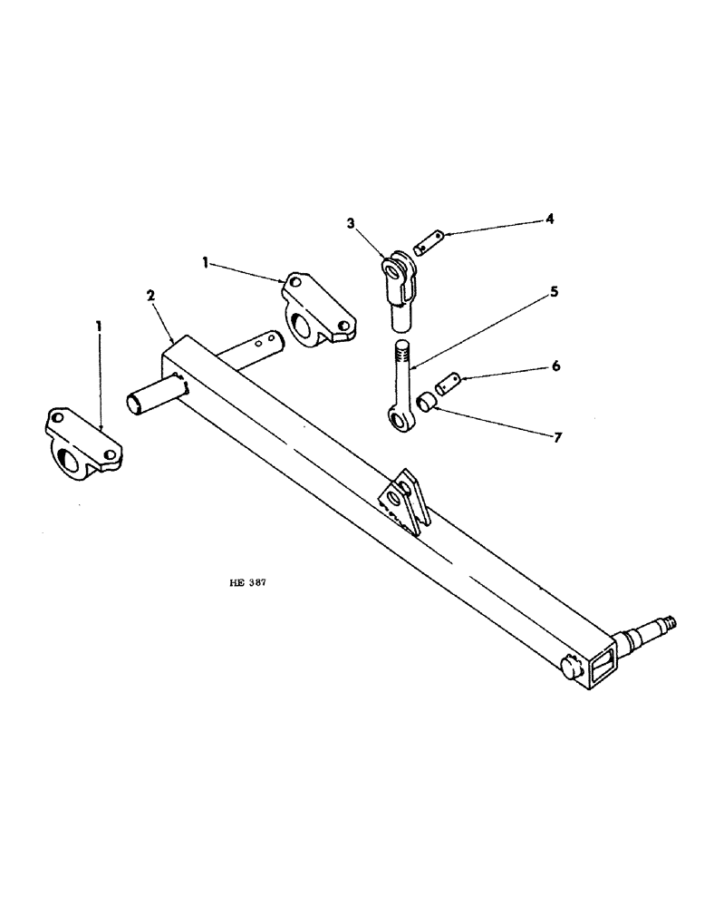 Схема запчастей Case IH 55 - (12-06) - MAIN FRAME AXLE 