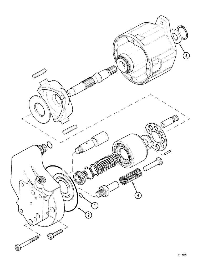 Схема запчастей Case IH 5150 - (8-018) - HYDRAULIC PUMP (08) - HYDRAULICS