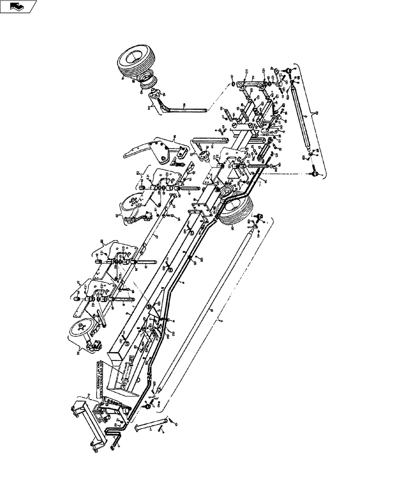 Схема запчастей Case IH 58C SERIES - (39.100.01) - MAIN FRAME (39) - FRAMES AND BALLASTING