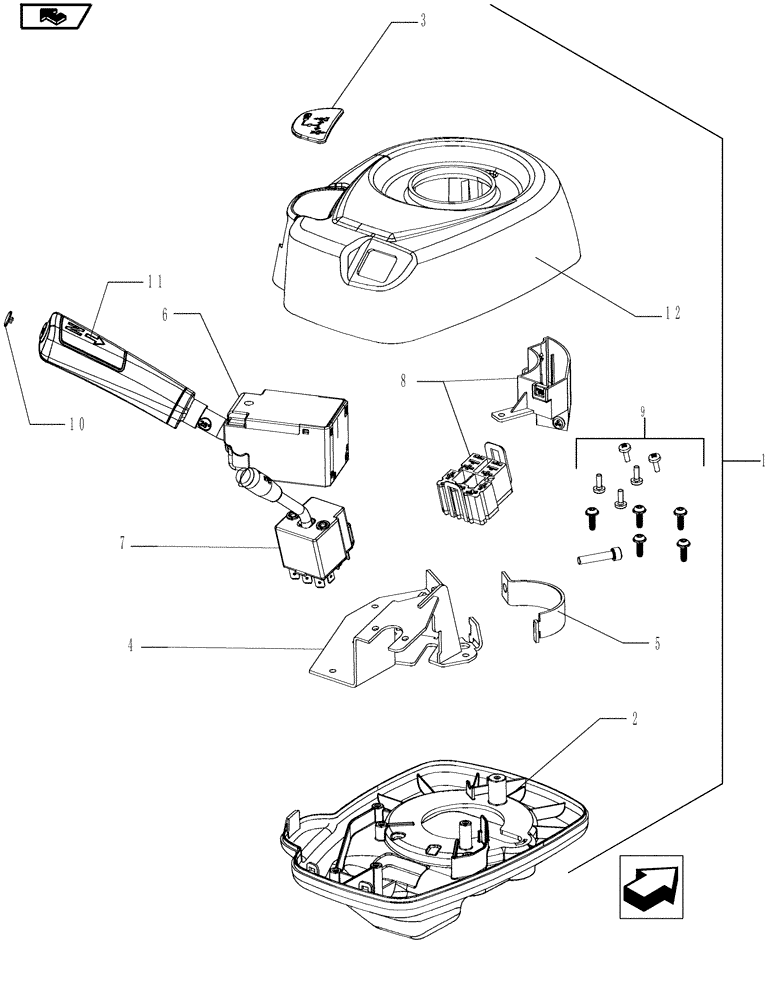 Схема запчастей Case IH MAGNUM 210 - (21.135.01) - TRANSMISSION CONTROL ASSEMBLY (21) - TRANSMISSION