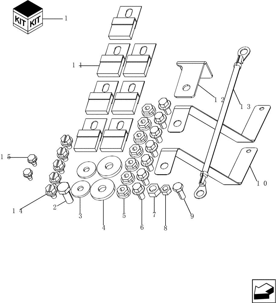 Схема запчастей Case IH 7010 - (88.230.13[01]) - KIT, ANTI-STATIC (88) - ACCESSORIES