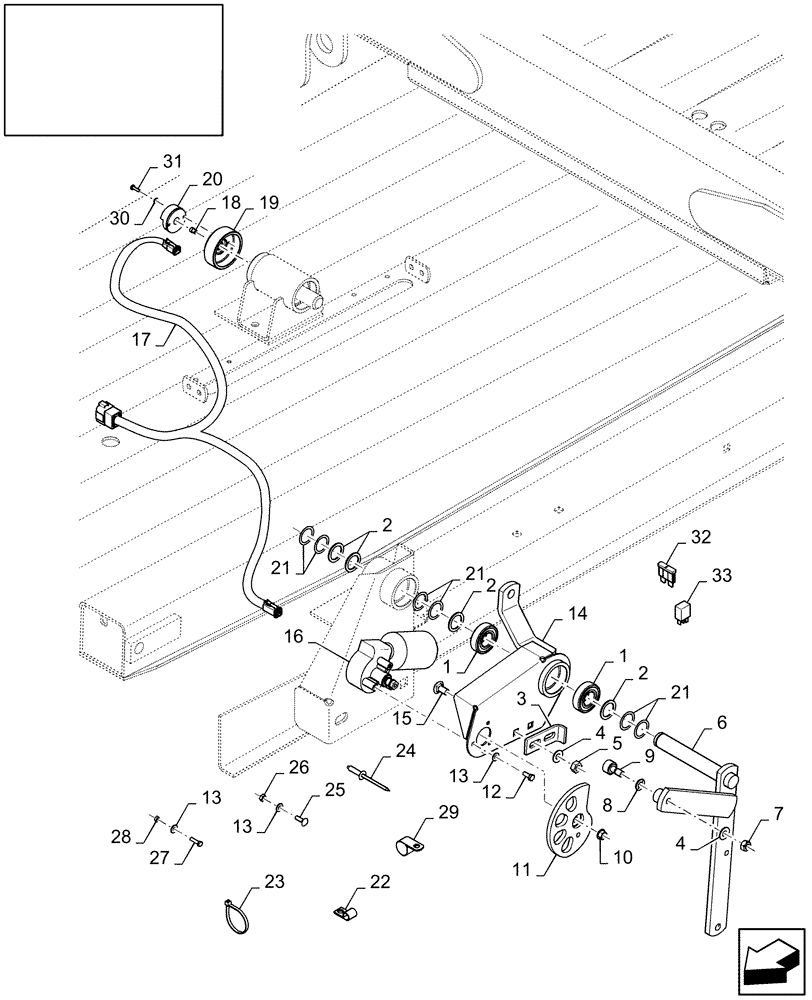 Схема запчастей Case IH LB333R - (18.87732044[01]) - DIA : BALE LENGTH TRIP KIT - ELECTRONIC (18) - ACCESSORIES