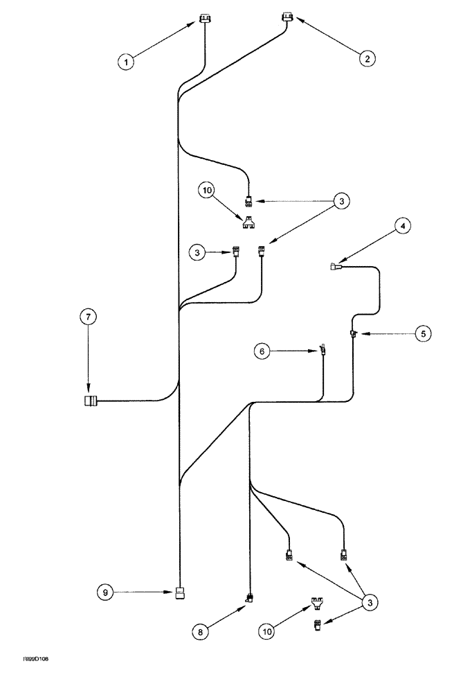 Схема запчастей Case IH AFS - (05-22) - HARNESS - INSIDE CAB (5100 AND 5200 SERIES, CX50 - CX100 TRACTORS, MX MAXXUM TRACTORS) (55) - ELECTRICAL SYSTEMS