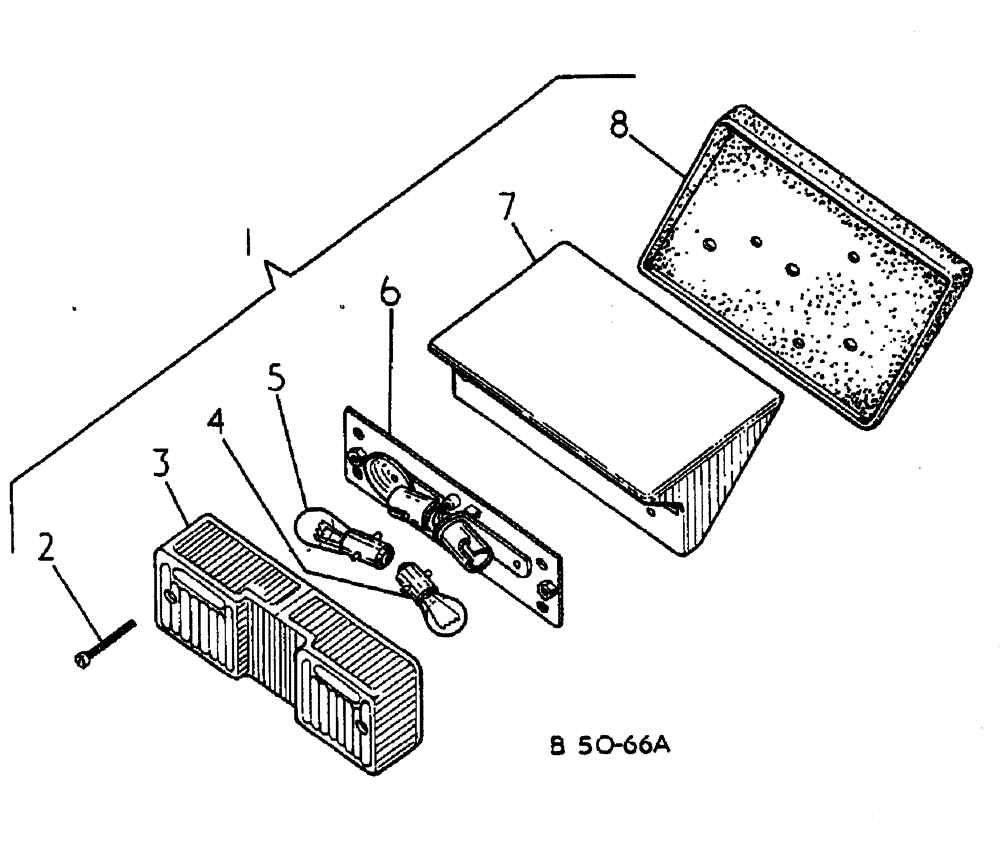 Схема запчастей Case IH 884 - (08-028) - STOP TAIL AND FLASHER LIGHTS - DE LUXE LIGHTING FOR MACHINES WITH FLAT TOP FENDERS, OR SAFETY CAB (06) - ELECTRICAL