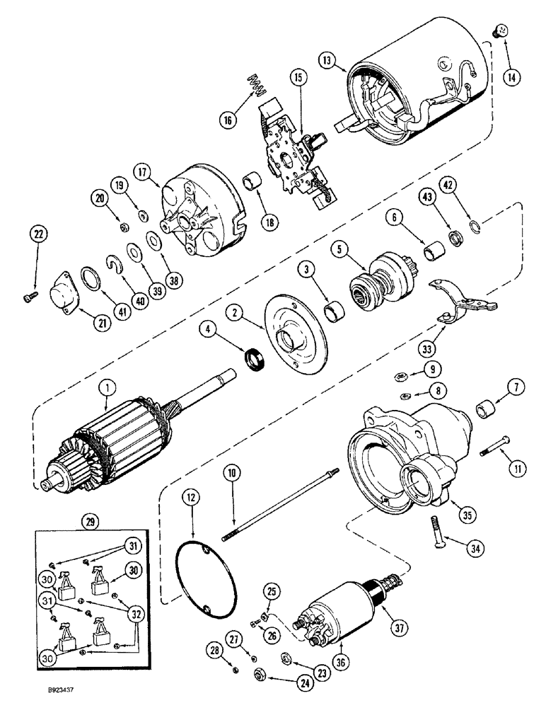 Схема запчастей Case IH 1644 - (4-46) - FEEDER REVERSER MOTOR (06) - ELECTRICAL