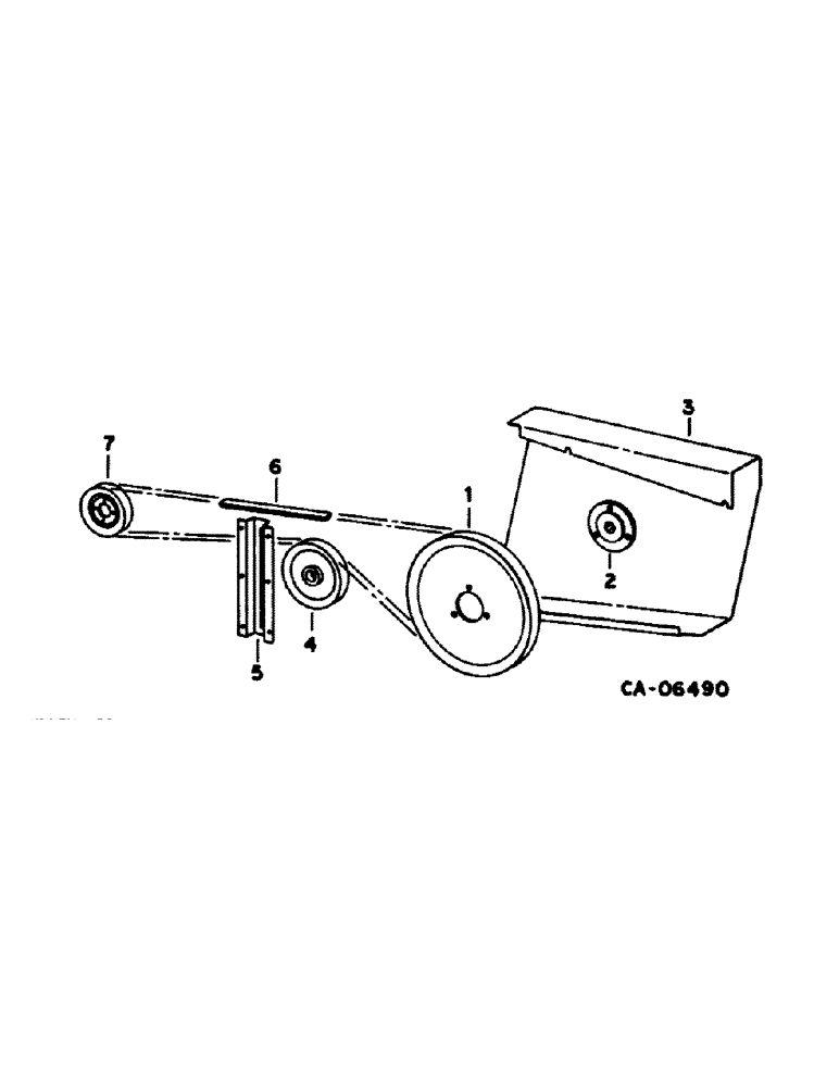 Схема запчастей Case IH 1480 - (20-12) - SEPARATOR, STRAW SPREADER DRIVE, SERIAL NO. 24000 AND BELOW Separation