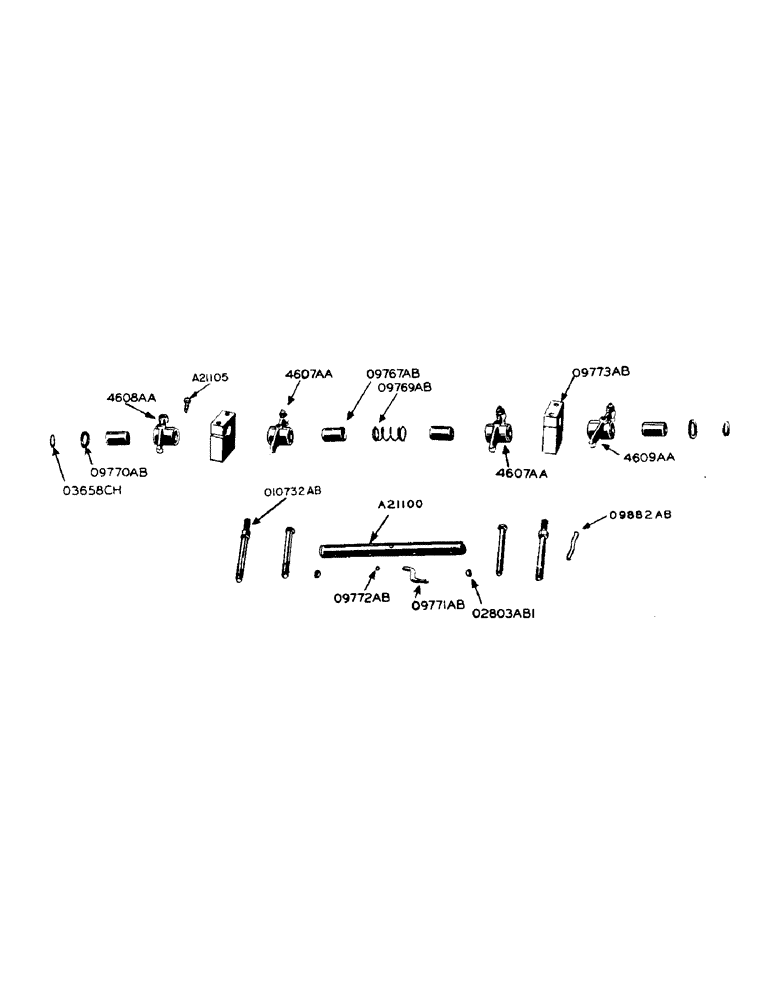 Схема запчастей Case IH 930 - (2-029) - LP-GAS ENGINE, ROCKER ARMS (02) - ENGINE