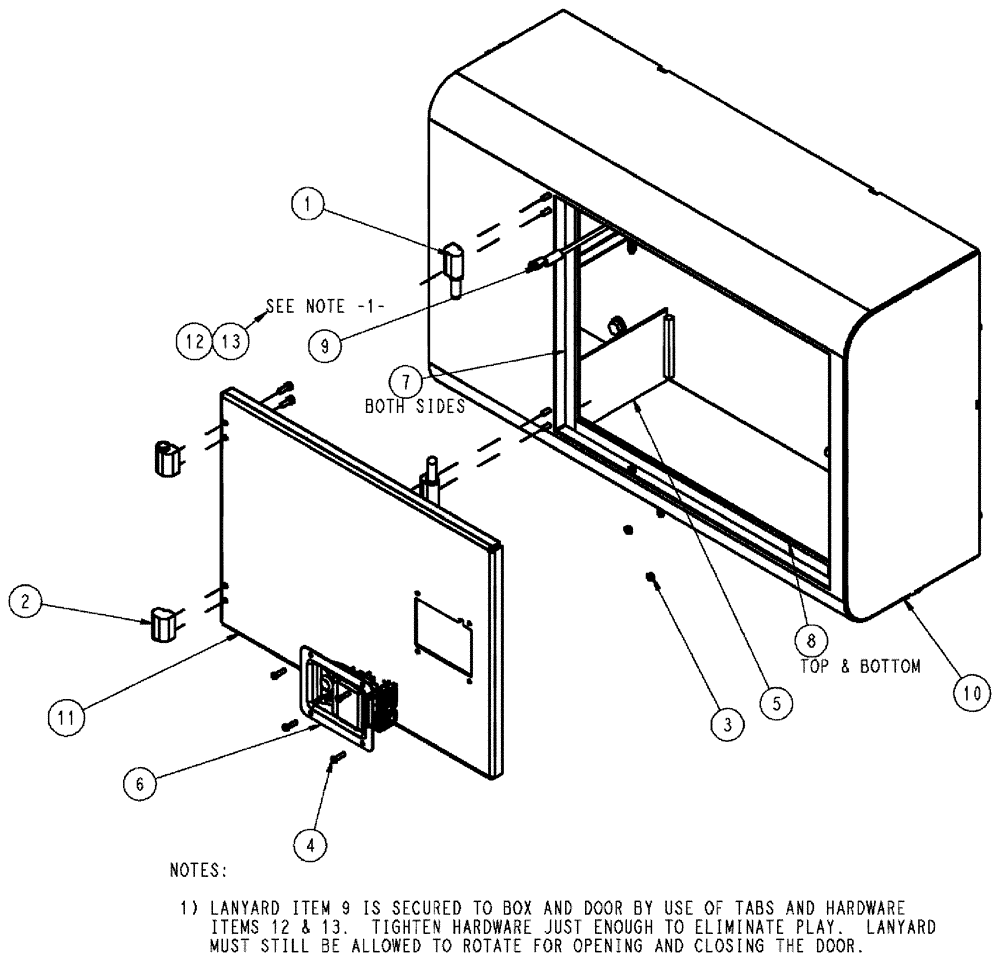 Схема запчастей Case IH 3210 - (09-002) - STORAGE BOX GROUP Options