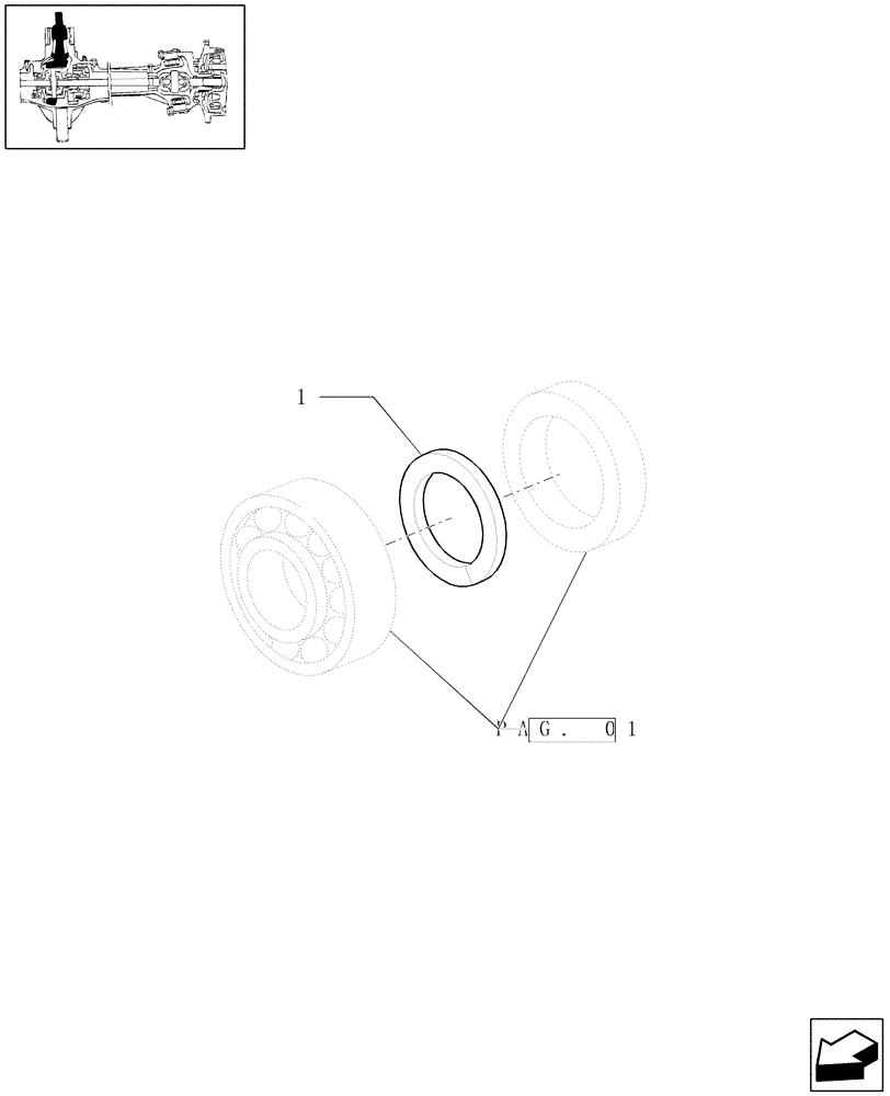 Схема запчастей Case IH PUMA 195 - (1.40.0/06[02]) - 4WD FRONT AXLE - BEVEL GEAR PAIR (04) - FRONT AXLE & STEERING