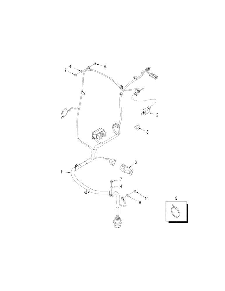 Схема запчастей Case IH STEIGER 335 - (04-12) - HARNESS - ENGINE (04) - ELECTRICAL SYSTEMS