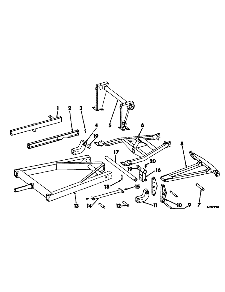 Схема запчастей Case IH 403 - (056) - BAIL PIVOT FRAME AND PLATFORM LIFT FRAME, FULL LEVELING ONLY (39) - FRAMES AND BALLASTING