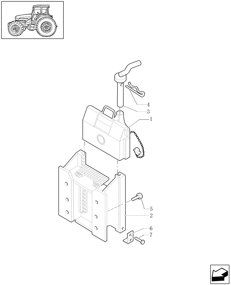 Схема запчастей Case IH JX1080U - (1.89.3/01) - (VAR.928) SLINDING HITCH WITHOUT DRAWBAR (09) - IMPLEMENT LIFT