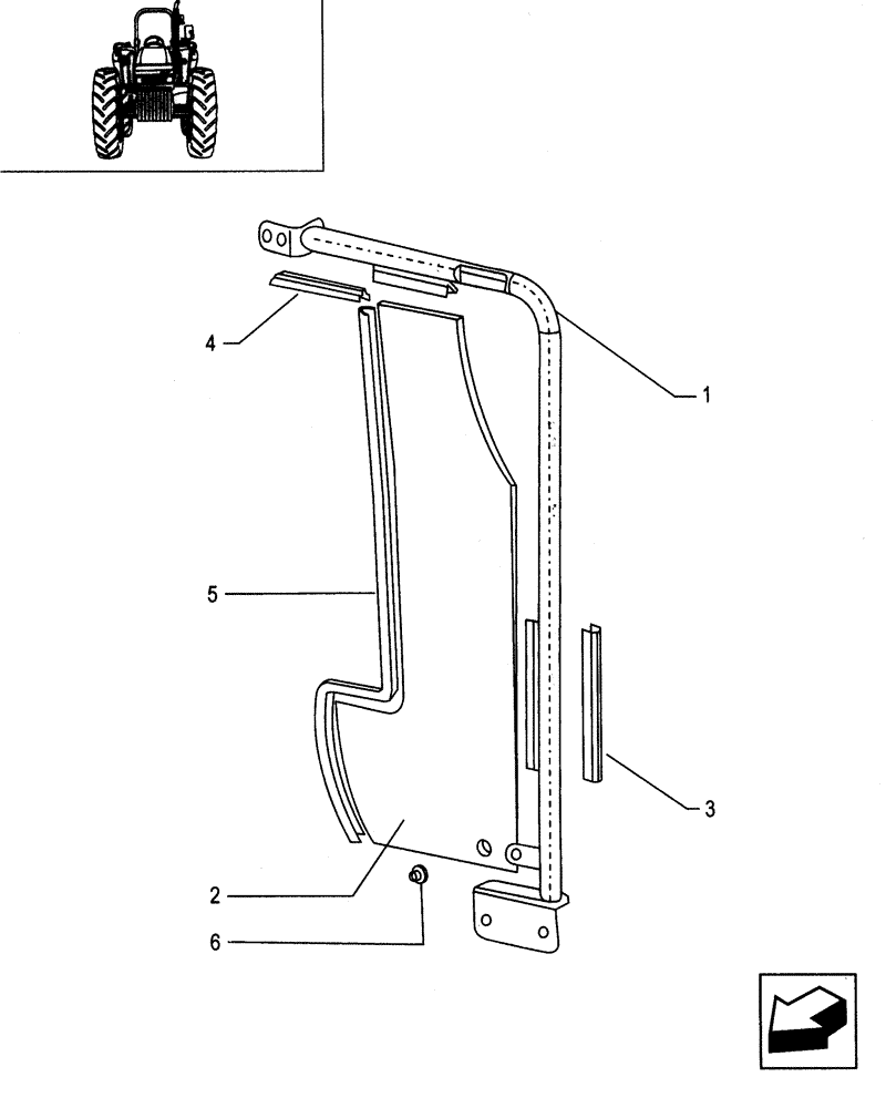 Схема запчастей Case IH JX95 - (1.87.0/02[04]) - PLATFORM - FOR HIGH CLEARANCE VERSION (08) - SHEET METAL