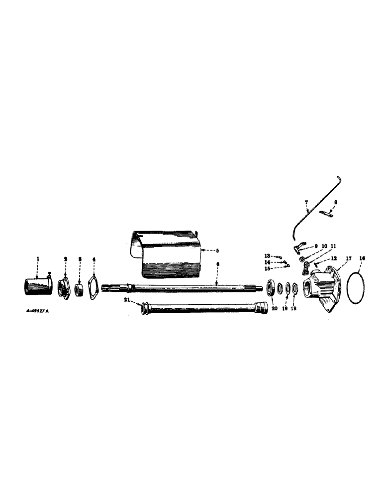 Схема запчастей Case IH 504 - (164) - REAR FRAME AND DRIVING MECHANISMS, TRANSMISSION DRIVEN POWER TAKE-OFF Rear Frame & Driving Mechanisms