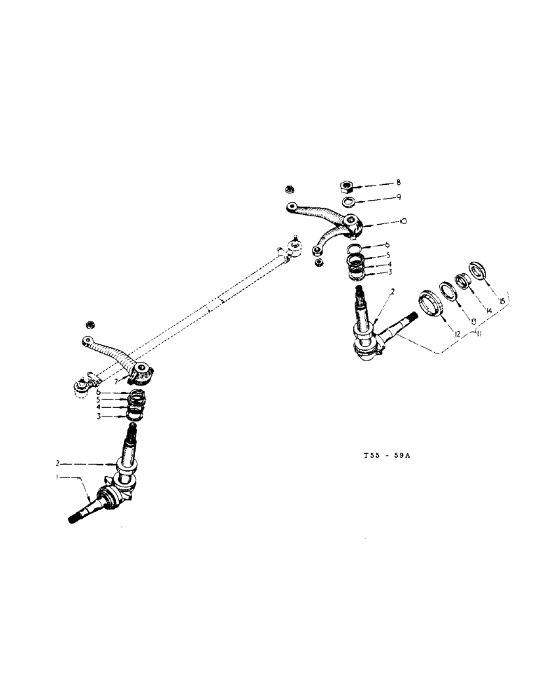 Схема запчастей Case IH 434 - (7-13) - STEERING KNUCKLES AND TIE ROD - HIGH CLEARANCE (88) - ACCESSORIES