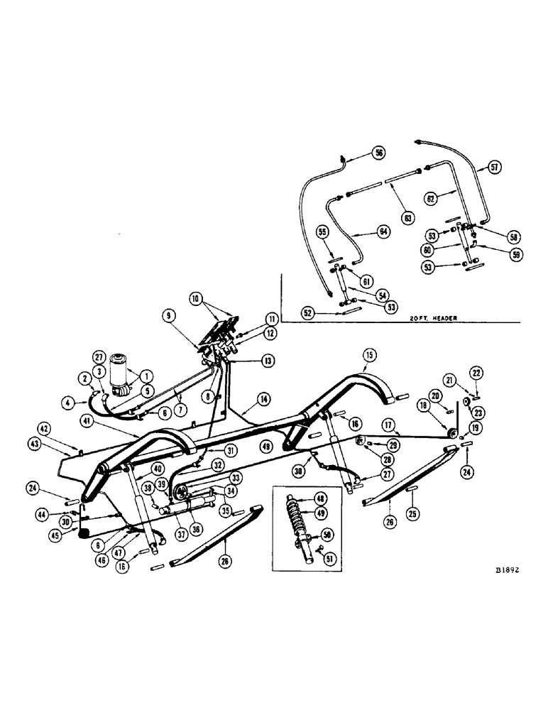 Схема запчастей Case IH 1050 - (34) - HEADER AND REEL HYDRAULICS (CONTD) 