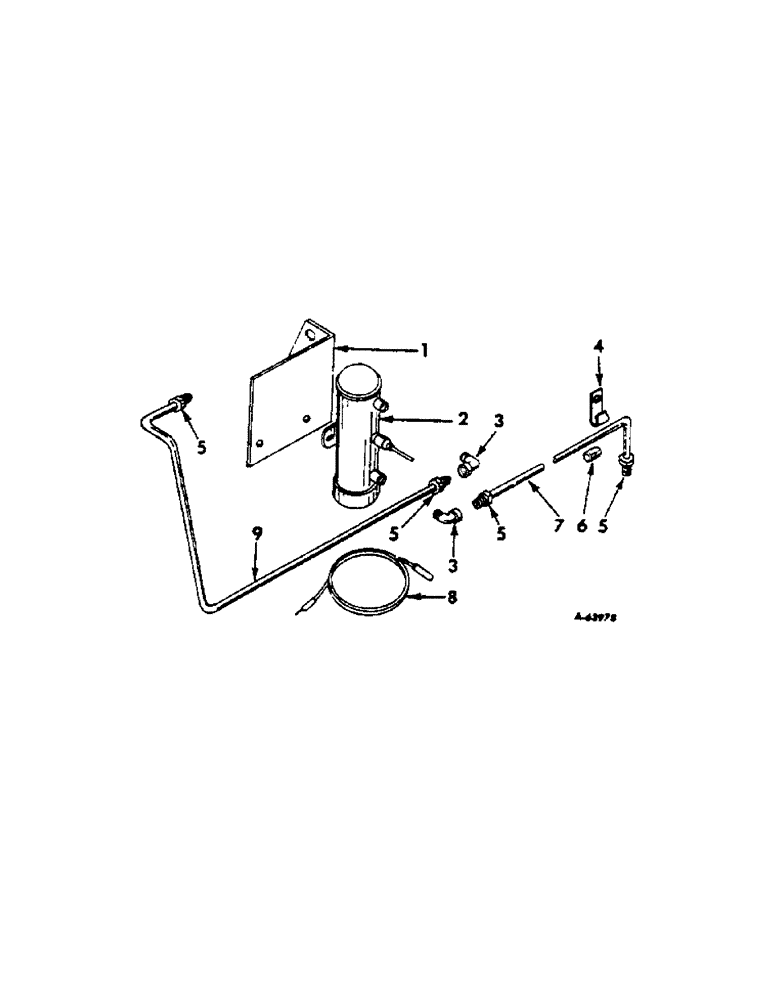 Схема запчастей Case IH 414 - (290[1]) - ELECTRIC FUEL PUMP AND CONNECTIONS, GASOLINE ONLY (55) - ELECTRICAL SYSTEMS