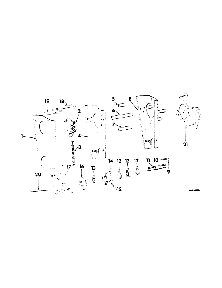 Схема запчастей Case IH 115 - (E-09) - REAR DRIVE UNIT 