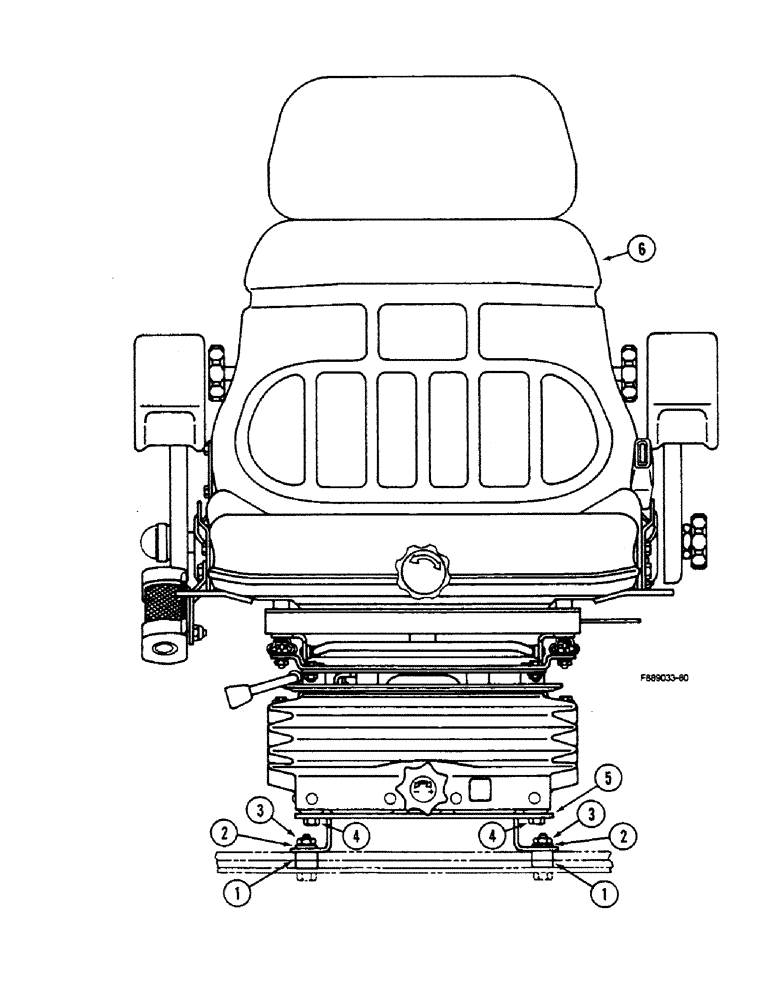 Схема запчастей Case IH 9150 - (9-054) - SEAT, MOUNTING AIR SUSPENSION, CAB (09) - CHASSIS/ATTACHMENTS