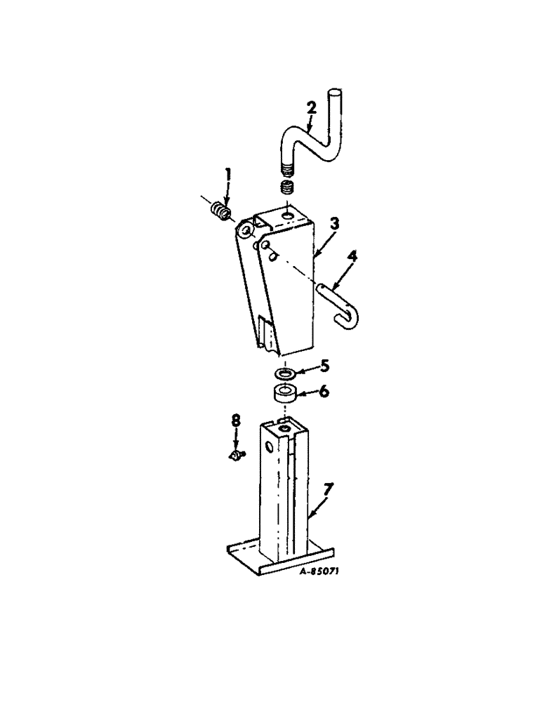 Схема запчастей Case IH 420 - (D-40) - LIFTING JACK ATTACHMENT, WHEN ORDERED 