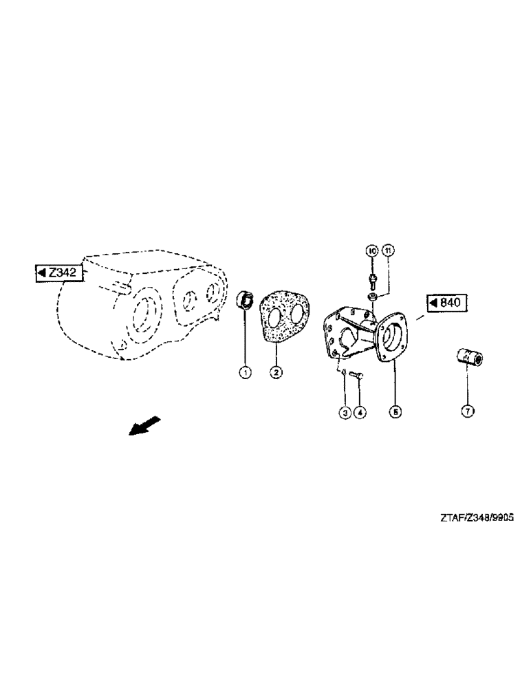 Схема запчастей Case IH 8790 - (273) - DRIVING SHAFT, GEARBOX FLANGE (14) - MAIN GEARBOX & DRIVE