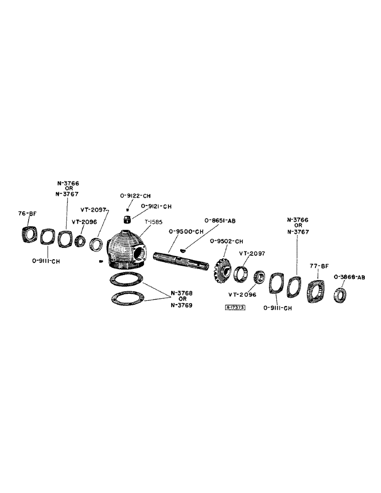Схема запчастей Case IH 604 - (008) - GEAR BOX ASSEMBLY 