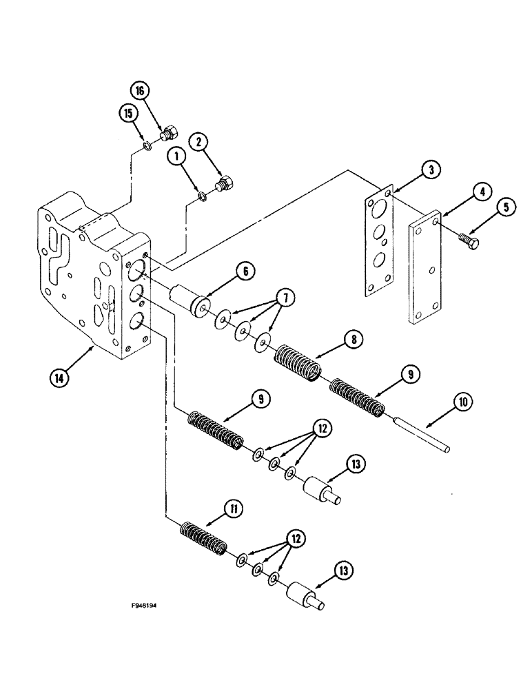 Схема запчастей Case IH 9280 - (6-061A) - SYNCHROSHIFT TRANSMISSION ASSEMBLY REGULATOR VALVE (06) - POWER TRAIN