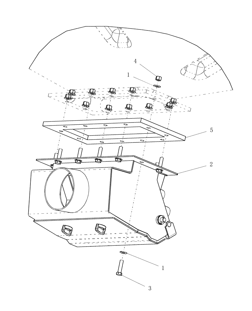 Схема запчастей Case IH 1200PT - (L.10.G[03]) - BULK FILL - SEED BOX MOUNT (BSN CBJ022251) L - Field Processing