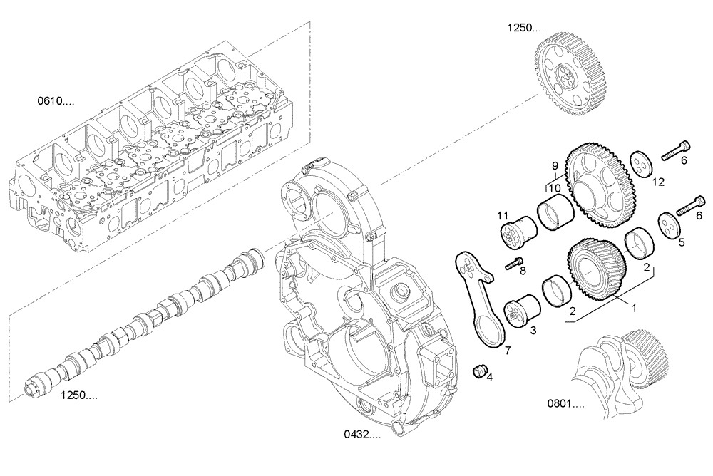 Схема запчастей Case IH F2CE9684M E008 - (1000.106) - GEAR DRIVE 